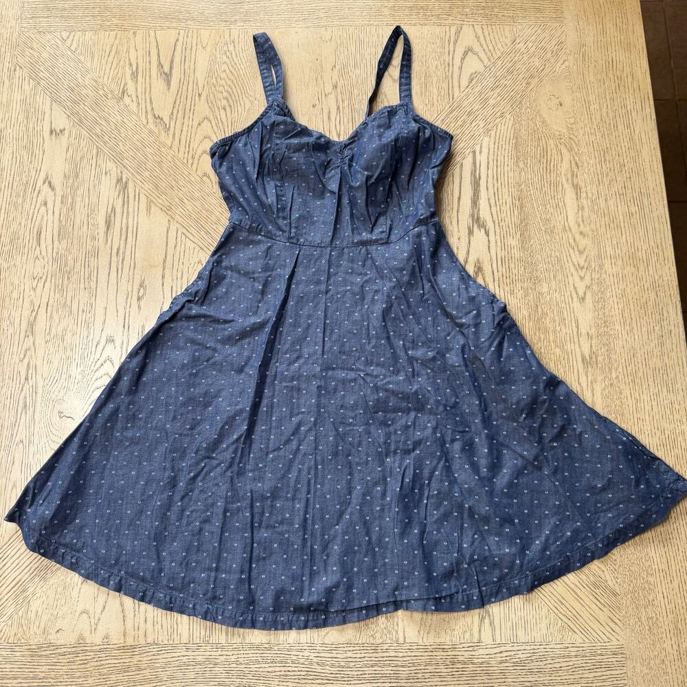 Hayes Diamond Polkadot Fit and Flare Sweetheart Neck Sleeveless Mini Dress XS